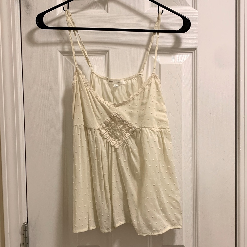 Cream Tank Top